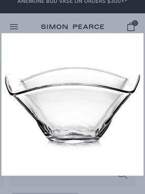 Simon Pearce Woodbury Large Bowl Signed